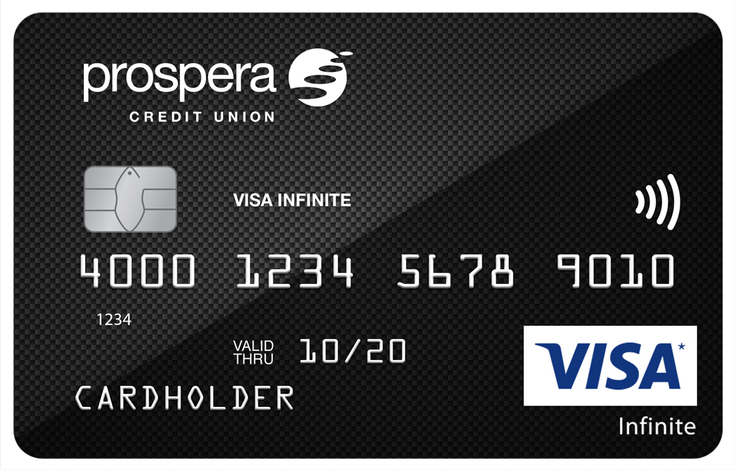 The premium Visa Infinite credit card offers cash back and insurance.